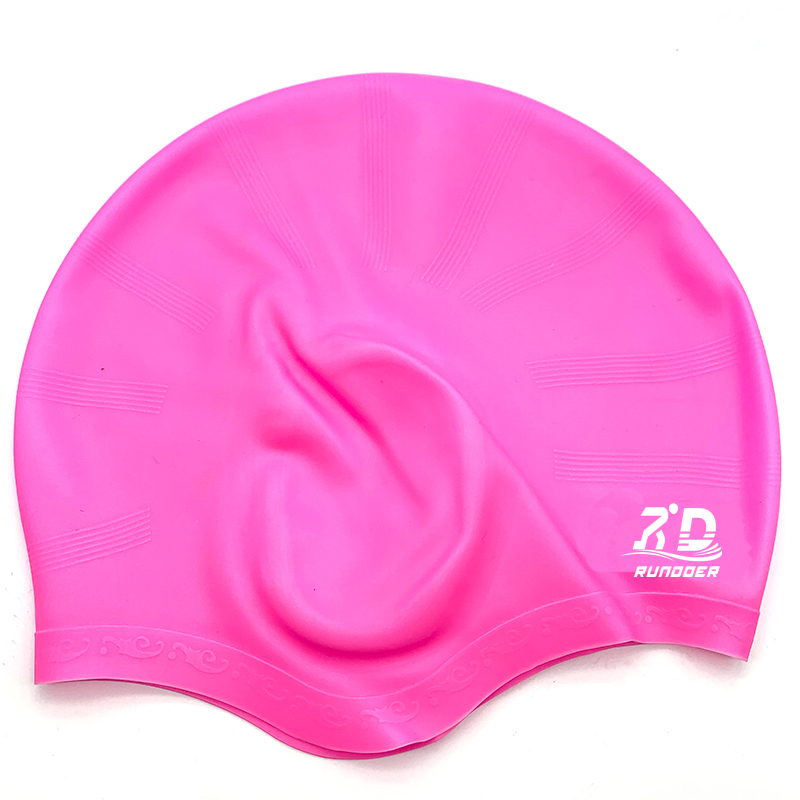 Adults Swimming Caps Men Women Long Hair Waterproof Cap Diving Large Silicone Ears Protect Swim Hat