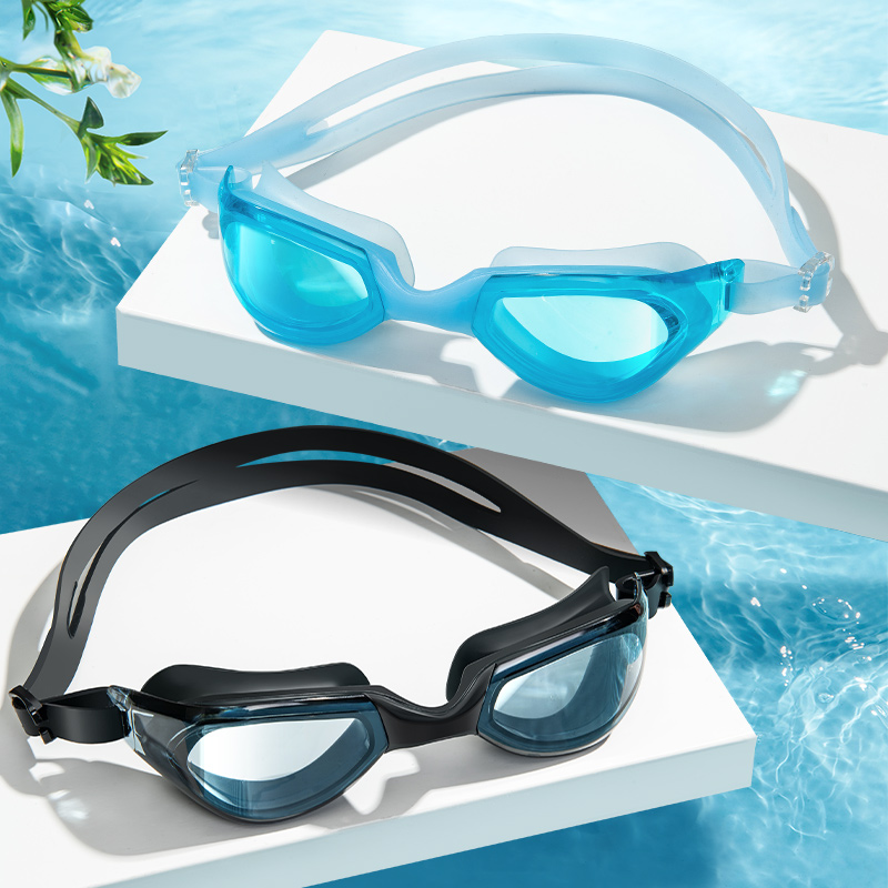 Waterproof triathlon hot sale Anti Fog Lens UV Protection Swim eye Silicone Swim Glasses Eyewear Unisex Swimming Goggles