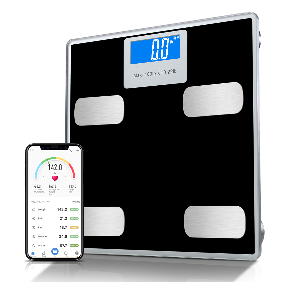 Portable Home Fitness Body Manage Electric Bluetooth Body Scale Made In China Android/Apple System Support Lose weight scale