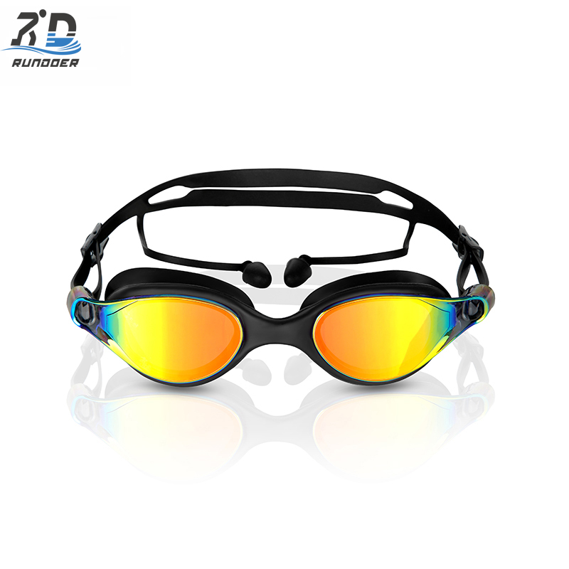RD701 Great Quality Swim Goggles Safety Anti fog Glasses Waterproof Racing Swimming Goggles Eye Glasses Protection Swimming Goggles Rundoer