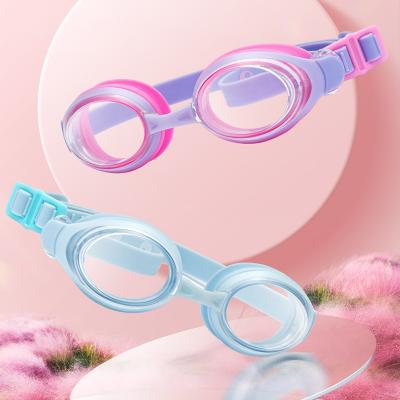2023 Year New Design Anti Slip Waterproof Kids Swimming Goggles Cartoon Colors Anti Fog UV Swim Eyewear.