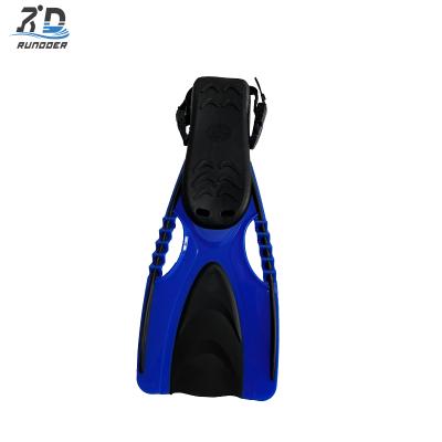 Rudnoer New Arrival Open Heel Long Blade Swim Training Fins Diving Fins for Adults
