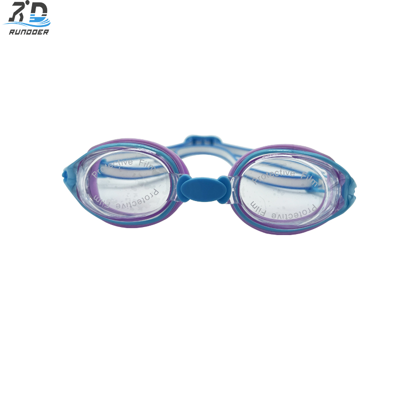 Child Waterproof Racing Swimming Goggles Super Clear View Swim Eyewear for children Purple RD5001